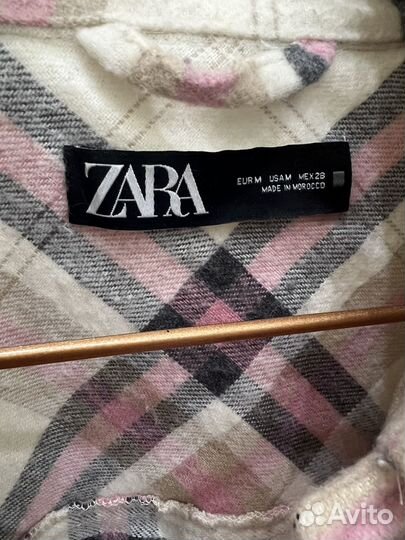 Рубашка женская теплая Zara