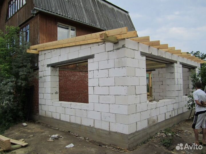 Пристройки терасса веранда