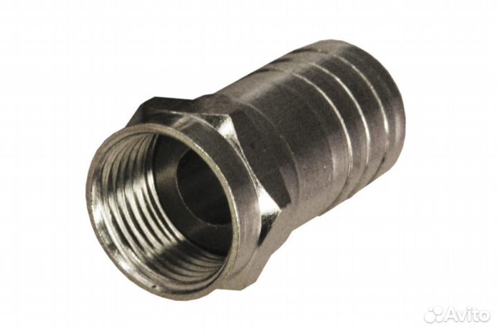 Разъем F-разъем RG-6 обжим, rexant, 100шт