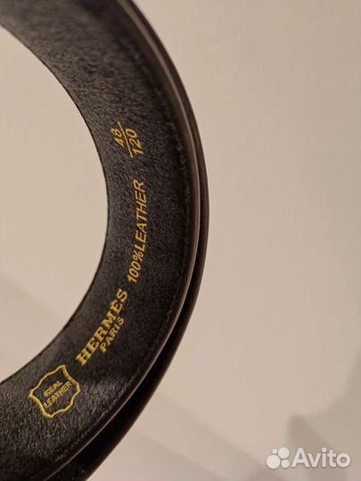 Ремень Hermes из кожи