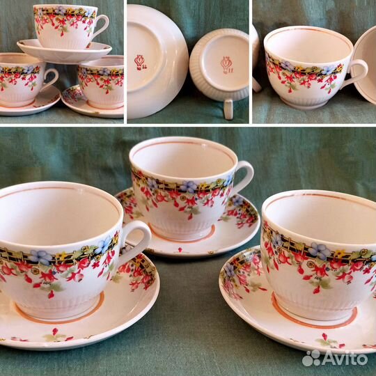 Посуда, чайные пары, Блюдце,чашки, тарелки