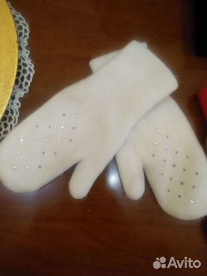 Варежки на девочку 7-8лет