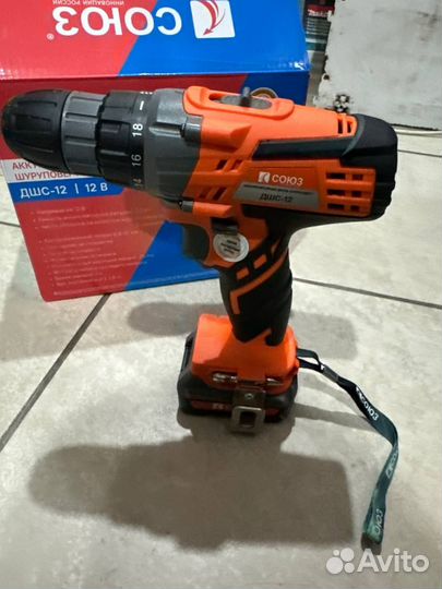 Инструмент шуруповерт Союз дшс-12