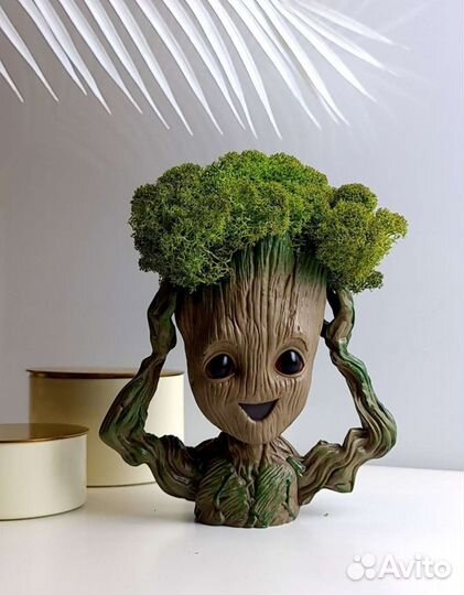 Подарок. Цветочный горшок грут