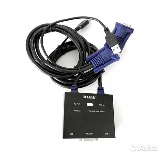 KVM-переключатель D-link KVM-221