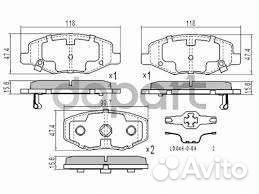 Колодки тормозные передние chery qq6