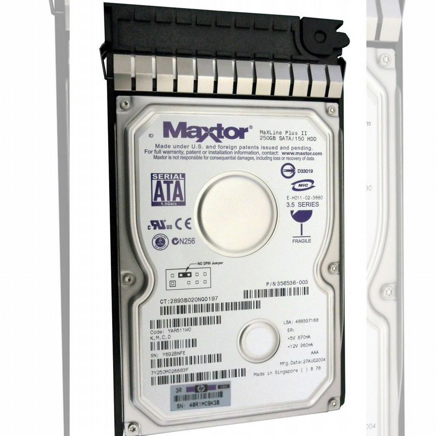 [7Y250M0] Жесткий Диск Hp 250gb 356536-003 Maxtor Sata3.5 7y250m0