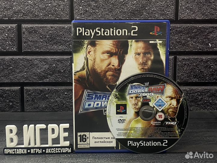 Игра WWE SmackDown vs Raw 2009 (PS2)