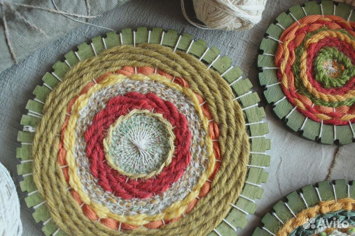 Набор для ткачества рамка круглая