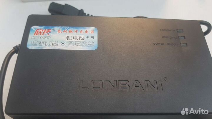 Зарядка li-ion 36 v (42 v) 2a для аккумуляторов