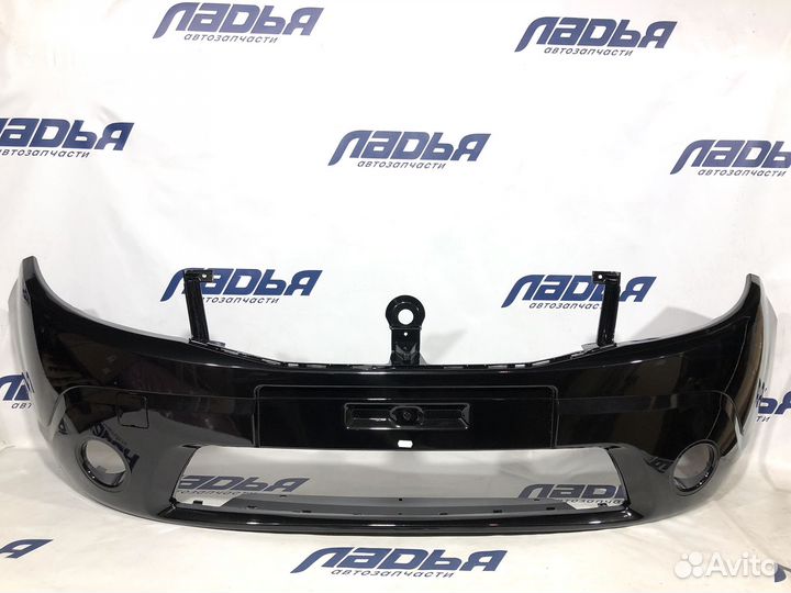 Бампер Renault Sandero(08-13) передний Черная жемчужина 676 птф