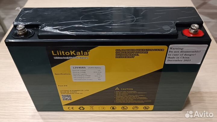 Аккумулятор LiitoKala LiFePo4 40а/ч
