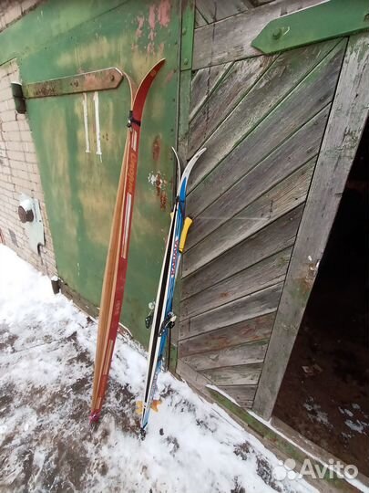 Лыжи беговые 180 см деревянные СССР