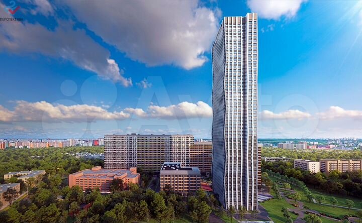 Квартира-студия, 24,9 м², 7/53 эт.