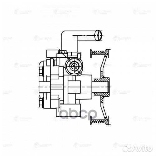 Насос гур для а/м Hyundai Tucson (04) /Kia Spor
