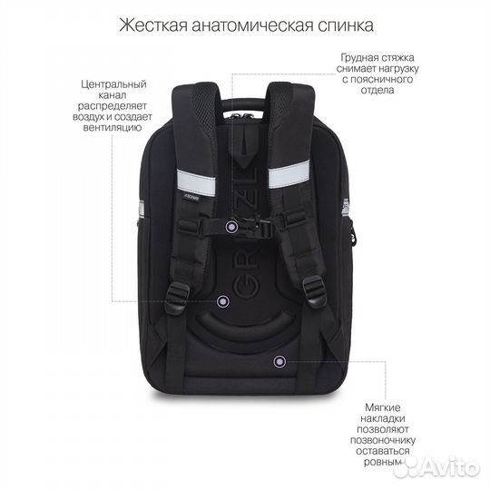 Рюкзак Grizzly RU-134-3 оранжевый