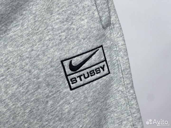 Nike x Stussy Fleece Pants Grey