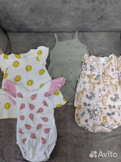 Пакет брендовых вещей для девочки на годик