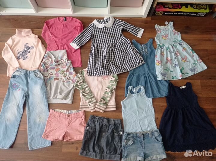 Детские вещи пакетом для девочек 116 122