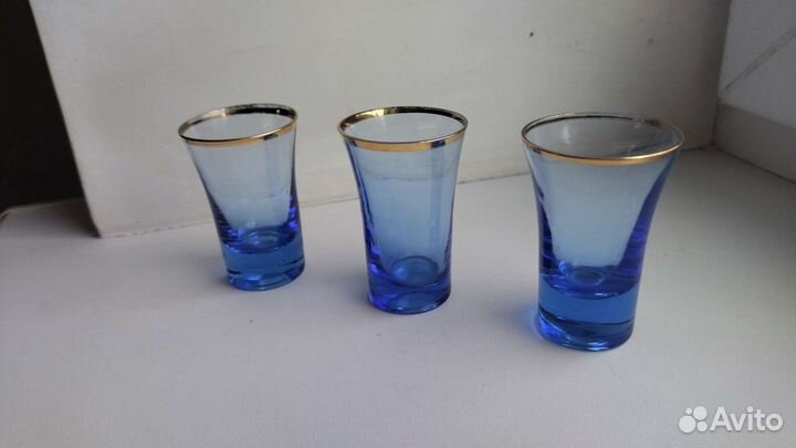 Стопки цветное стекло СССР