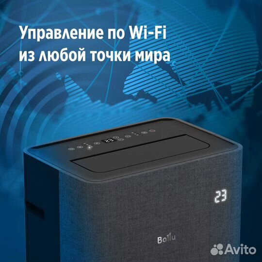 Кондиционер мобильный Ballu Velure bpac-14 EW/N6