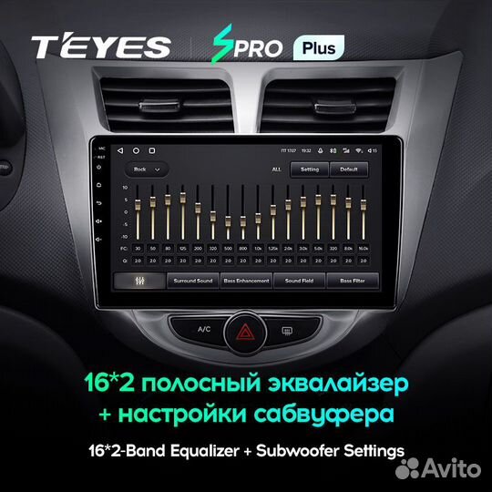 Магнитола Hyundai Solaris Teyes Spro ч/с рамка