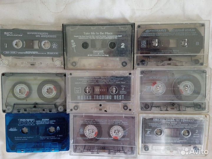 Лицензионные аудиокассеты 35шт, рок и поп