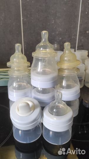 Бутылочки и соски avent и сушилка для бутылок