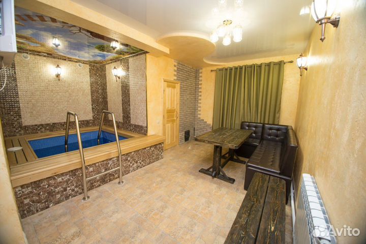 Баня сауна с бассейном