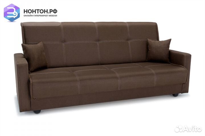 Диван книжка Прайм коричневый