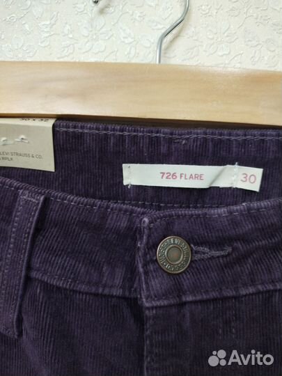 Джинсы levis новые клёш вельвет