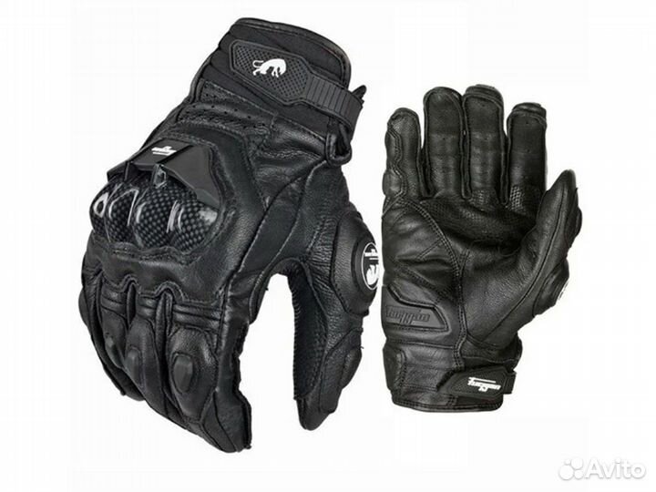 Мотоперчатки кожаные