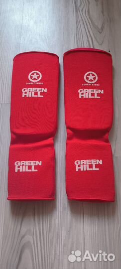 Щитки для ног самбо Green Hill