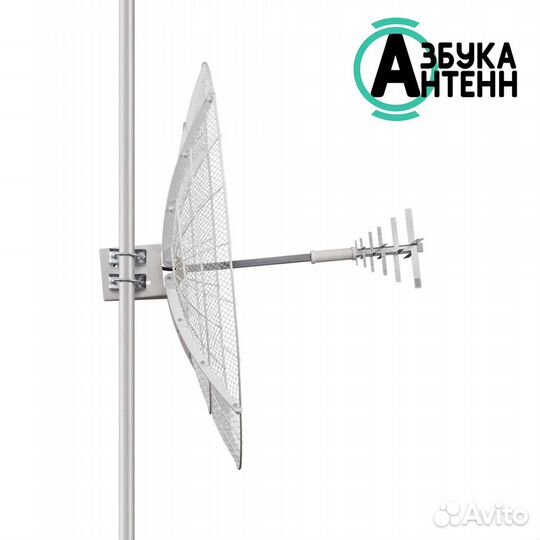 Параболическая mimo антенна kroks 24 dBi сборная