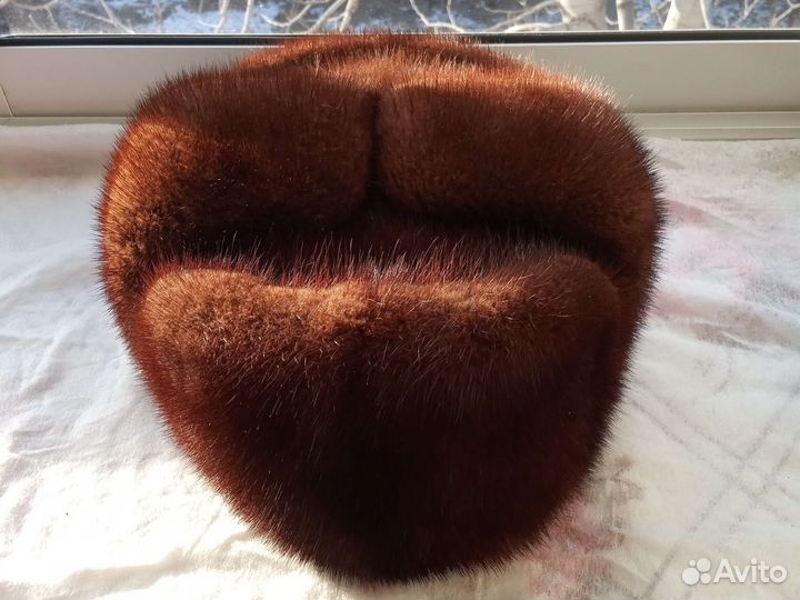 Норковая шапка мужская 59 60