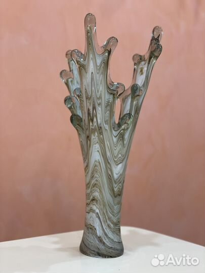 Ваза цветное стекло СССР