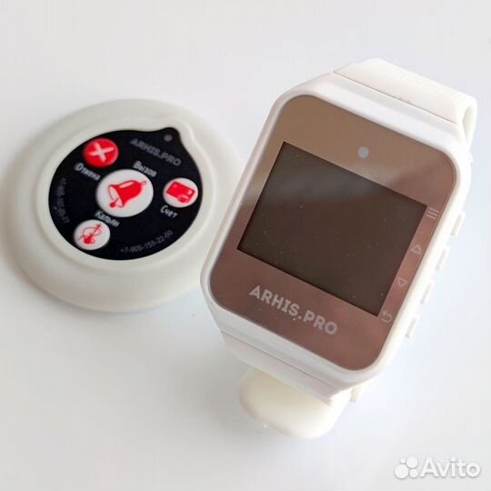 Беспроводная кнопка вызова официанта с часами