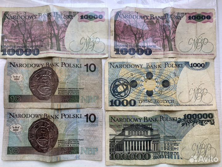 Польские злотые. Чешские кроны