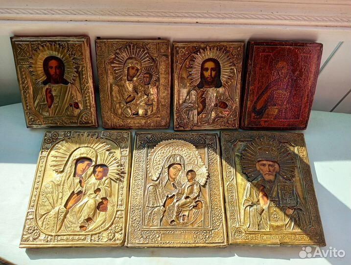 Старинные иконы 19 век (7шт)