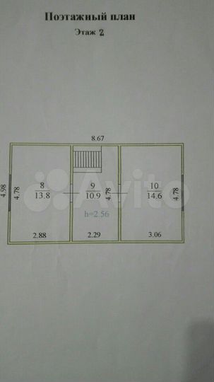 Дом 103 м² на участке 10 сот.