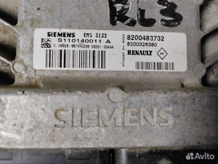 Блок управления двигателем Renault Logan LS0G K7JA