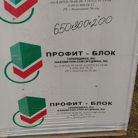 Газосиликатные блоки 600 300 200