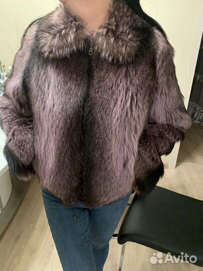 Шуба енотовая