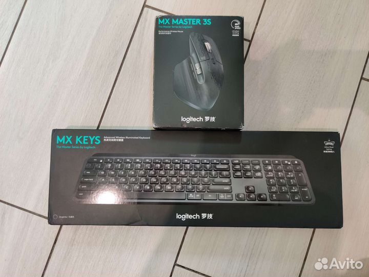 Logitech mx keys (rus) + mx master 3s