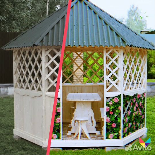 Универсальный фотофасад Яркая жизнь (Садовые цветы