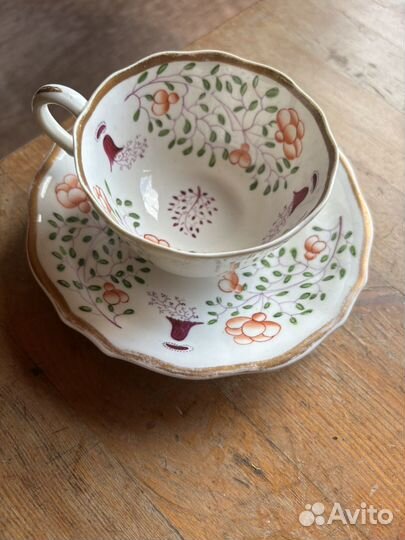 Чайная пара New Hall Англия нач 19 века