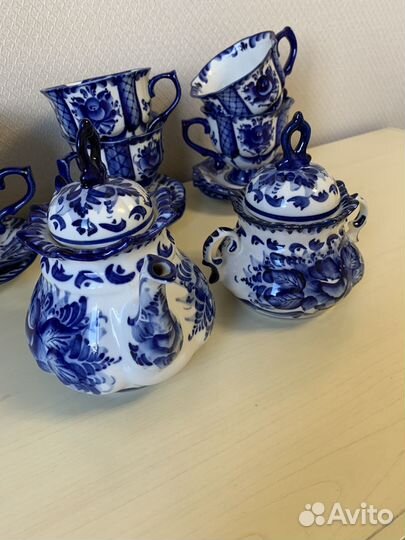 Чайный сервиз гжель