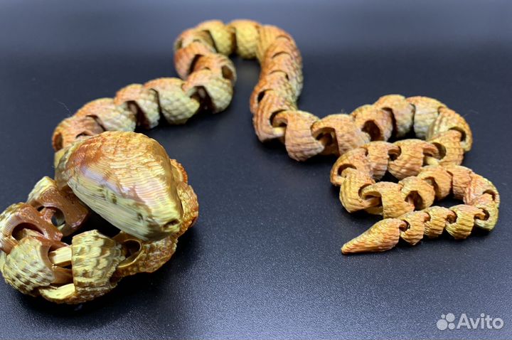 Подвижная детская (сувенирная) игрушка Змея 61 см