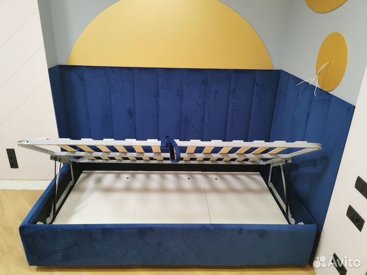 Мягкие стеновые панели детская кровать