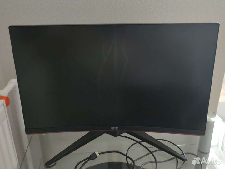 Монитор 165 гц AOC 24 дюйма изогнутый. Под Ремонт